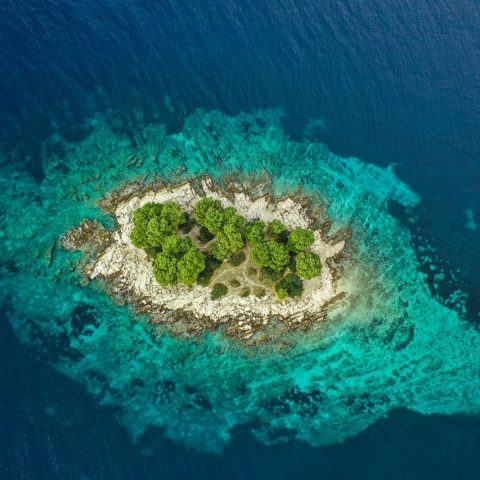 aerial green island