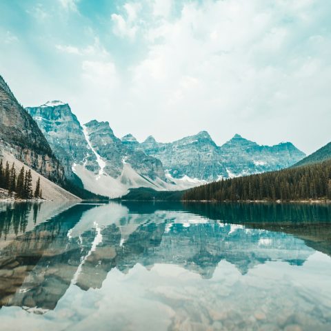 landscape photography of snowy mountains