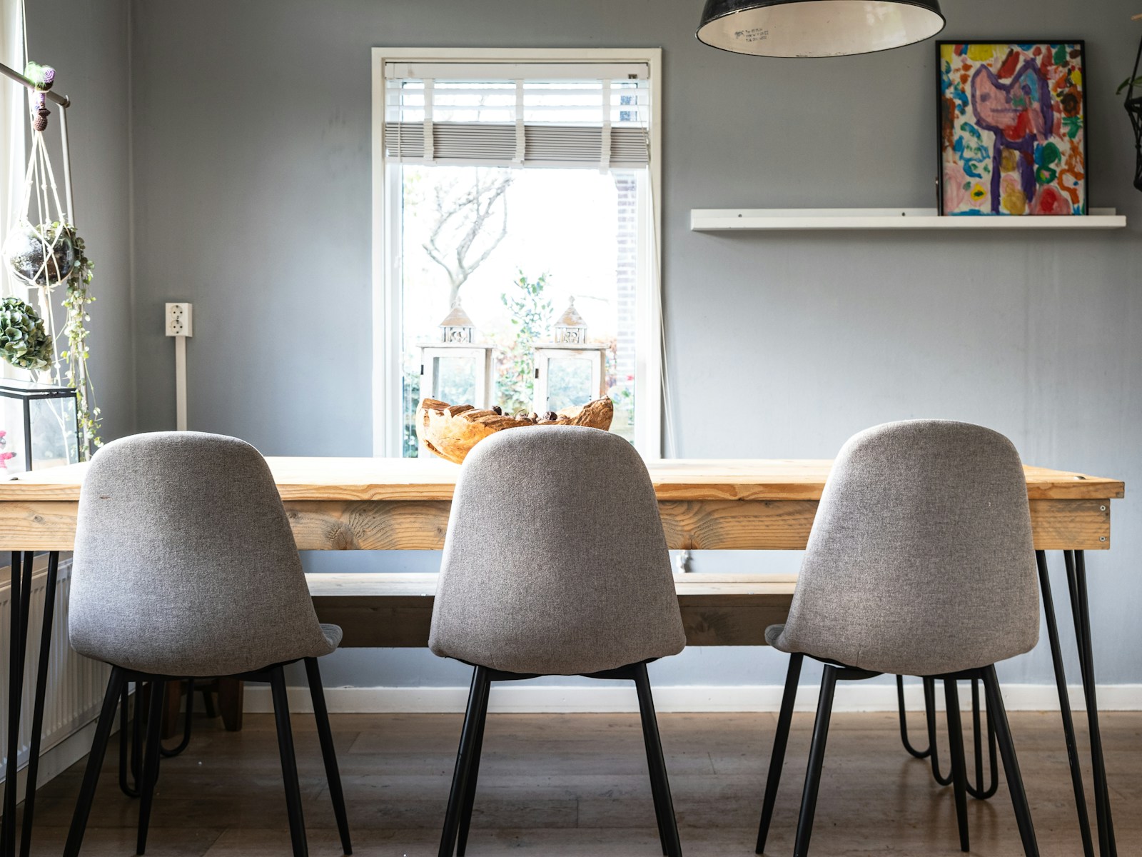 brown wooden table and chairs
